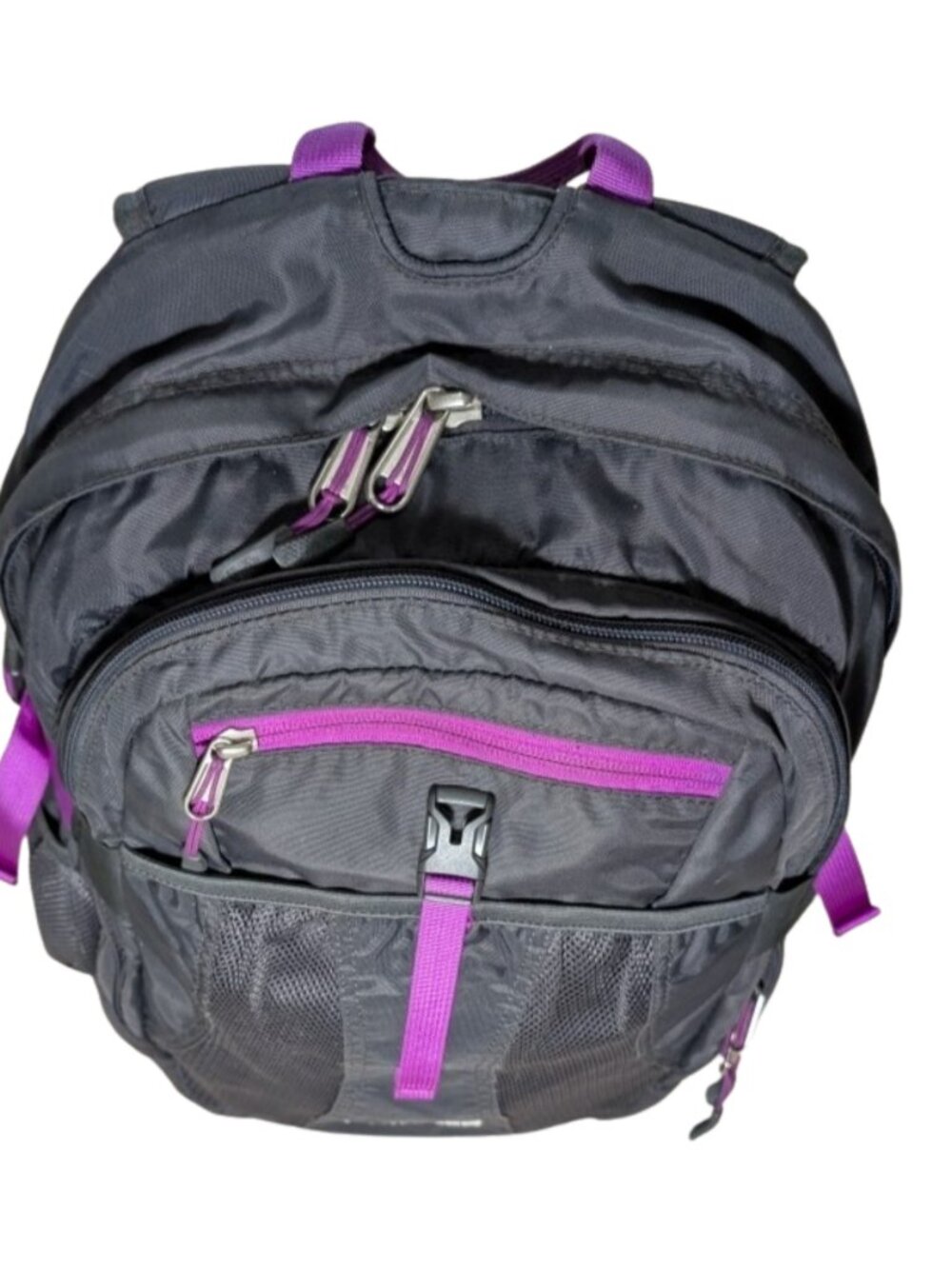 The North Face Womens Recon Backpack Grey Purple Laptop Sleeve Daypack 20" - Picture 5 of 13